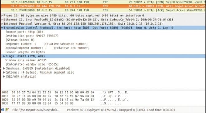 Packet-Screenshot Wireshark Tutorial to Analyse traffic